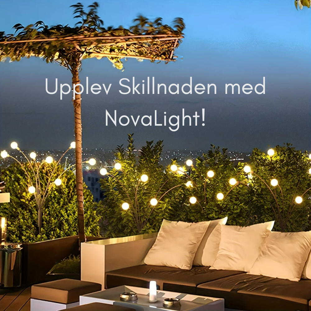 "NovaLight" Solcell trädgård belysning