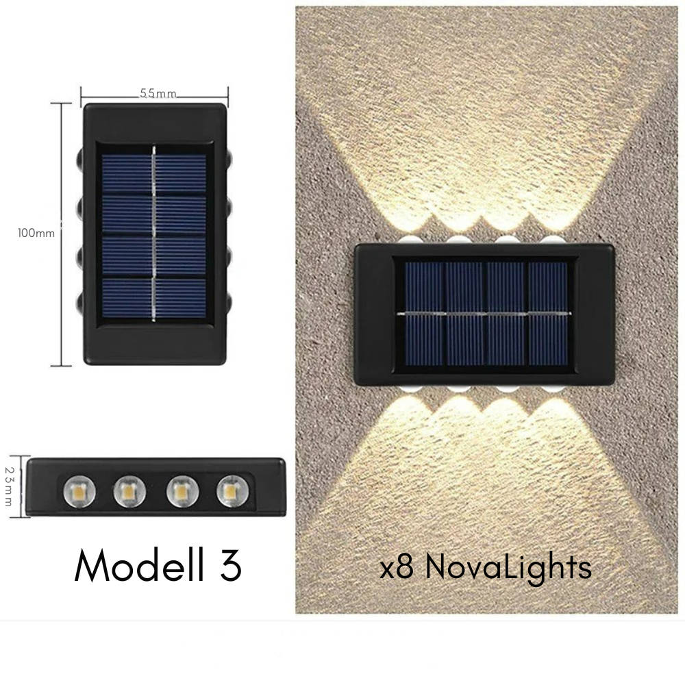 NovaLight Vägglampa (solcells belysning)