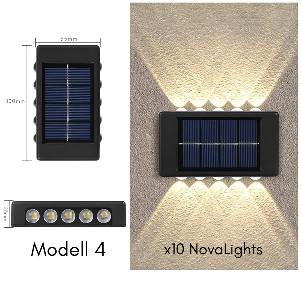 NovaLight Vägglampa (solcells belysning)