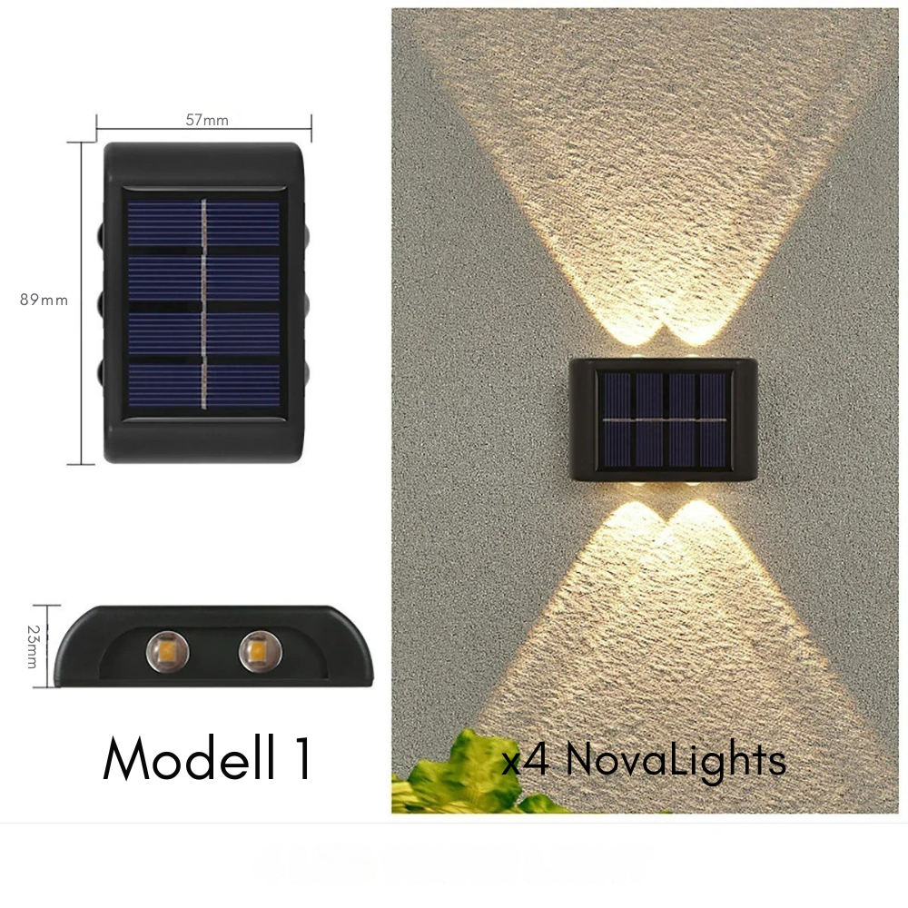 NovaLight Vägglampa (solcells belysning)