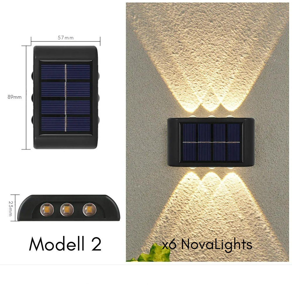 NovaLight Vägglampa (solcells belysning)